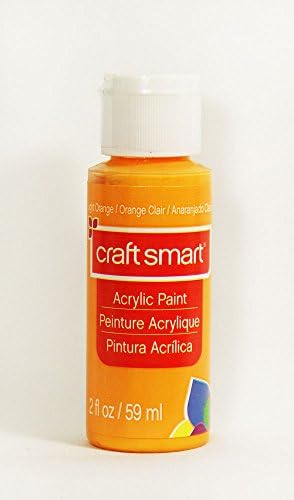 Craft Smart Acrylic Paint 2 Fl.oz. 1 Bottle Light Orange image 2