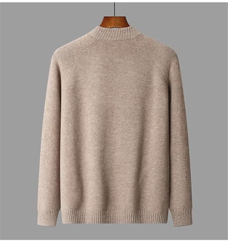 Men Casual Knitted Business Sweater Men's Stand-Up Collar Zipper Knitted Sweater Solid Color Sweater2