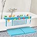 Supa Ant Baby Bath Kneeler and Elbow Rest Pad –Mom’s Choice Award Winner –US-Designed Extra Thick Bathtub Kneeling Pad with 8 Suction Cups, 5-Pocket Organizer, Non-Slip, Cushioned, Durable (Blue)