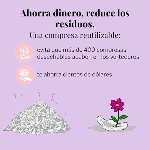 Almohadillas de tela de algodón Pixie – 100% algodón orgánico reutilizable – Clasificado 1 para almohadillas menstruales más suaves – Lavable a máquina e incluye bolsa húmeda gratis - imagen 5