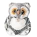 Pamer-Toys Animales de peluche, animales de peluche, búho, gris y blanco
