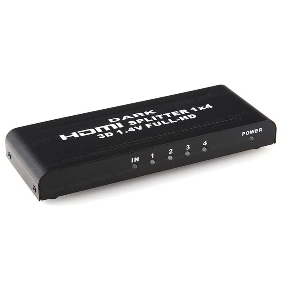 Dark Full HD 1 Giriş 4 Çıkışlı HDMI Splitter (Sinyal Çoğaltıcı) (DK-HD-SP4X1)