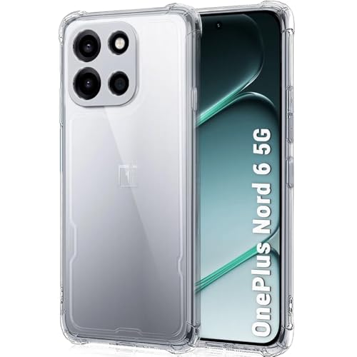 Image of TheGiftKart Back Cover for OnePlus Nord 6 Case | Shockproof Crystal Clear Soft TPU Case | Cushioned Edges for Ultimate Protection | OnePlus Nord 6 Back Cover (TPU, Transparent)