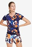 desigual shirt rot Schmale Passform Desigual Damen Camoflower T-Shirt