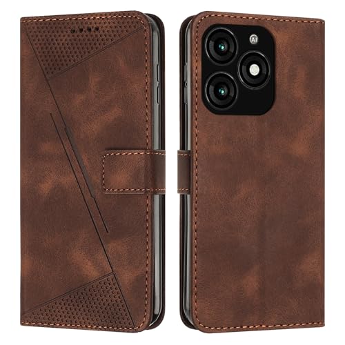 Étui portefeuille Tecno Spark 20 avec fente carte et dragonne amovible