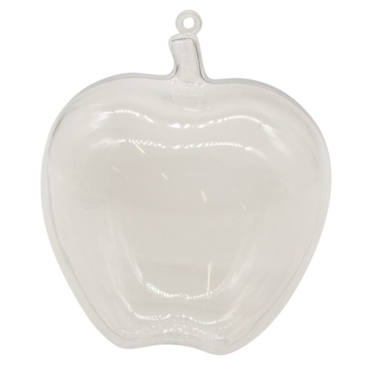 Apple Fruit Fillable Plastic Sweet Container Decoration Crafts - Pack of 100