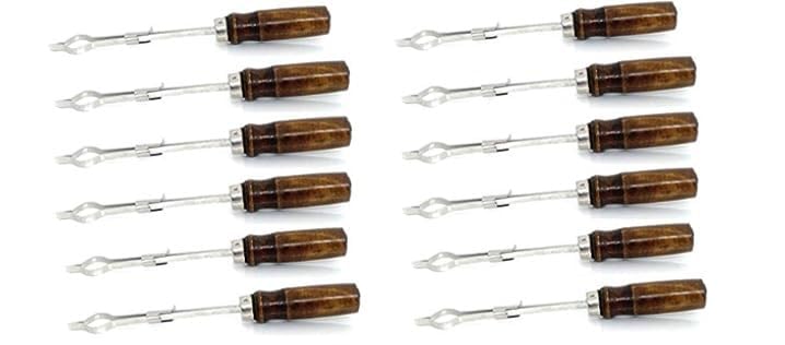 SBT Instruments Test Tube Holder for Chemistry Lab | Chrome Plated Brass with Wooden Handle | Laboratory Equipment for School, College & Research | Durable Clamp (Pack of 12 pcs)-image-11