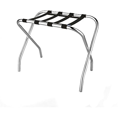 Lavish Home Folding Luggage Rack and Suitcase Stand, Fabric Cover