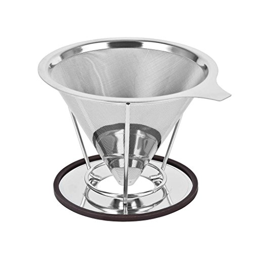 Kaffeefilter,GYOYO Permanenter Kaffee Filter, wiederverwendbarer Edelstahl Kaffee Filter Permanent Kaffee...