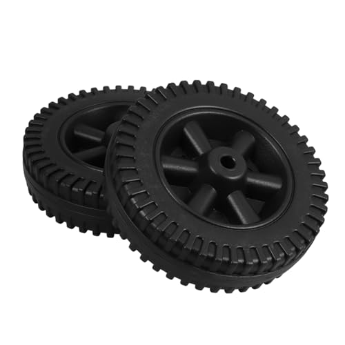 Hemobllo 2pcs BBQ Grill Wheels Replacement Cart Wheels for Gas Grills Use Lawn Mower