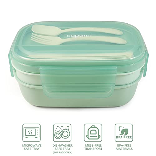 Caperci Stackable Bento Box Adult Lunch Box thumb #5