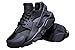 Nike Womens Air Huarache Run Low-Top Sneakers (Black///Black, 5.5, 634835-009, 634835-009)