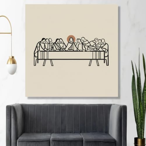 Tableau de la Cène en impression sur toile haute définition