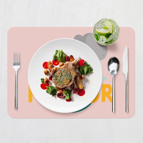 Napperons de table rose grand format pour protéger les meubles avec style - 7