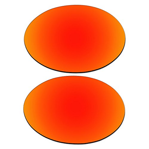 ACOMPATIBLE Replacement Fire Red Polarized Lenses for Oakley E Wire (Gen 1) Sunglasses