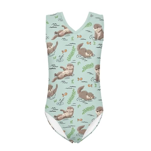 Image of Xhuibop One Piece Swimsuits for Girls Beachwear Bathing Suits 3-14