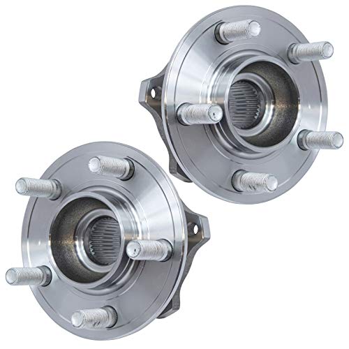 Image of TRQ Rear Driver and Passenger Side Wheel Bearing and Hub Assembly Set 2 Piece Compatible with 2015-2023 Chrysler 300 2015-2023 Dodge Challenger 2015-2023 Charger