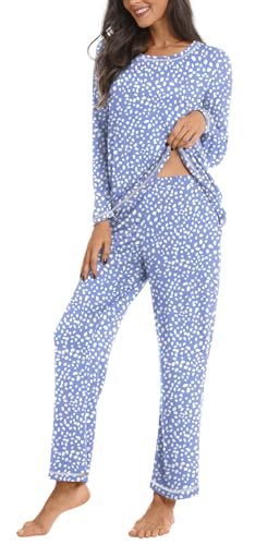Netsmile Women's Pajama Sets 2 Piece Ladies Long Sleeve Pjs Fall Loungewear Soft Sleepwear with Pockets3