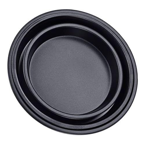 VERDANVERSE 3 pezzi Teglie Pizza in Metallo Resistenti al Calore Teglia da Forno Antiaderente per Torte e Pancake Materiale Stabile con Conduzione Termica per Forno Professionale e Uso