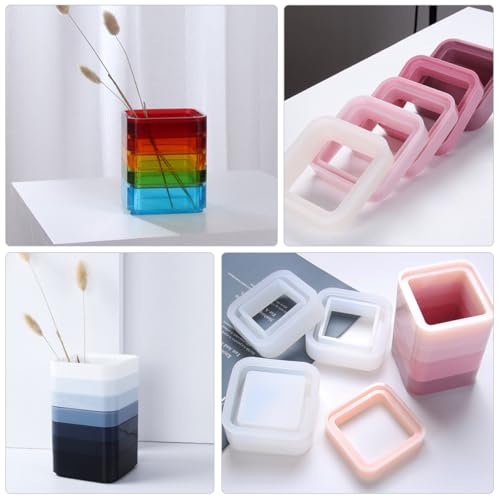 Moule en silicone carré durable au design multi-couches de précision - 6