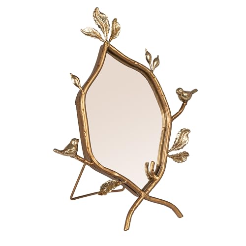 Creative Co-Op Metal Twig Framed Standing Mirror with Birds and...