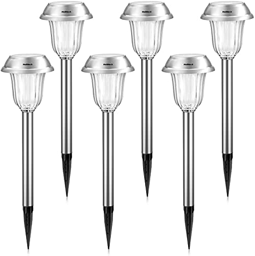 Nekteck Solar Lights Outdoor, 6 Pack Solar Pathway Lights Waterproof, Landscape Lighting Solar Powered, Wireless Solar Garden Lights Decorative for Yard, Patio, Landscape and Walkway