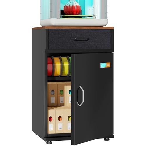 3D Printer Stand with Filament Cabinet & Dehumidifier (Black 180L)