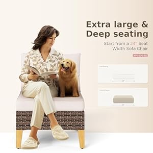 Phivilla9pieceoutdoorwickerpatioconversationsethalfmoonsectionalfurniturepatiosofafor9seatswithcushioned4xfansofa3xarmlesschairand2xottomanbeige Urban Country Home Decor Phi villa 9 piece outdoor wicker patio conversation set half moon sectional furniture patio sofa for 9 seats with cushioned 4 x fan sofa 3 x armless chair and 2 x ottoman beige urban country home decor