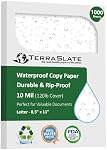 TerraSlate Paper 10 MIL 8.5" x 11" Waterproof Laser Printer/Copy Paper 1000 Sheets