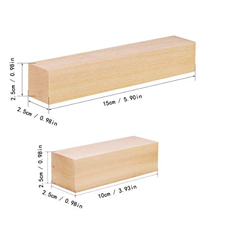 Lezed Blocchi Legno da Intaglio del Blocco di