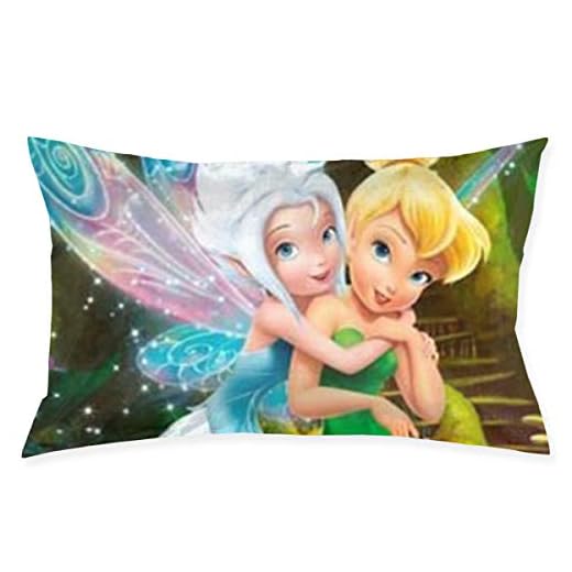 ZWDSA Tinkerbell and Fairy Pillow Cases Cushion Covers Body Pillow Cover for Sofa Bed Home Room Car Decor 20"" X30