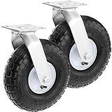 sistemas de transporte neumatico por vacio Kit de dos ruedas neumáticas inflables para carros, carretillas y plataformas de transporte. Ideales como recambio de ruedas pinchadas o gastadas. Reforzada con 4 capas de materiales altamente resistentes (Clasificación: 4 Ply, tipo B, 2PR).