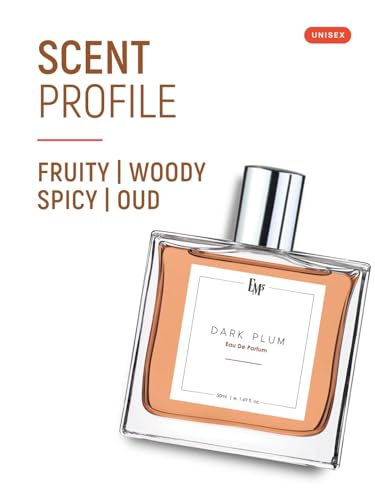 Image of EM5 Dark Plum Unisex Perfume | Fruity Woody Spicy Oud Fragrance | Eau de Parfum Spray | Strong & Long Lasting Scent | Luxury Gift for Him & Her | 50ml