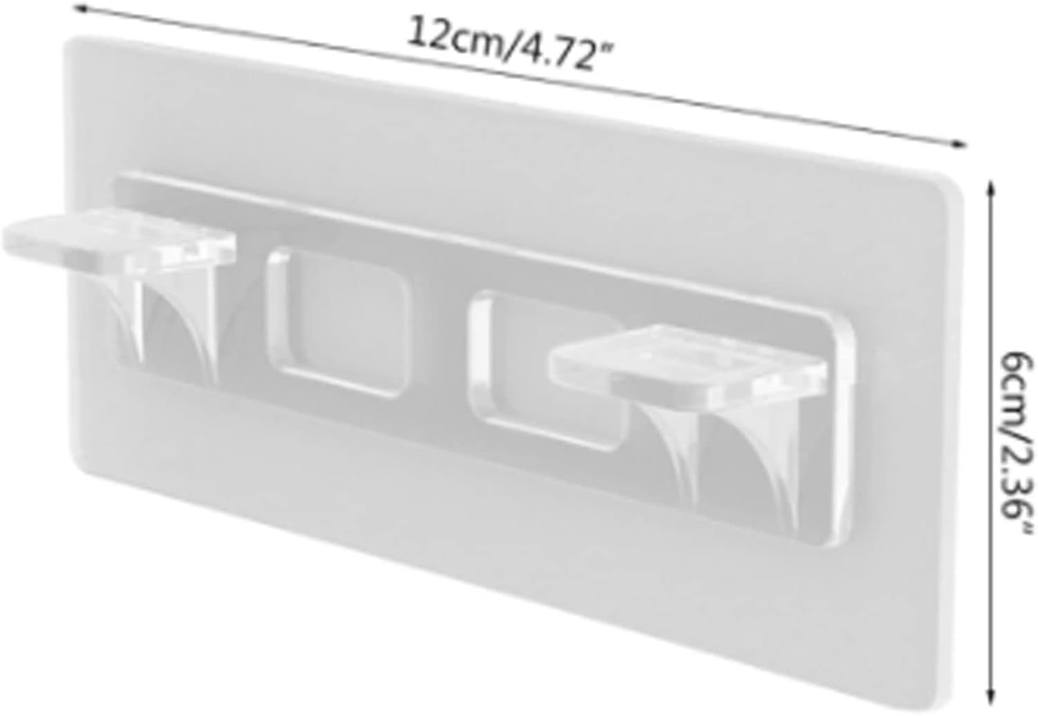Storage Holders 2Pc Shelf Holder Support Clips Self Adhesive Pegs for Closet Cabinet