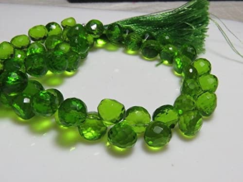 Perles oignon péridot de 7.5-8.5mm pour créer vos bijoux d'été et accessoires de plage