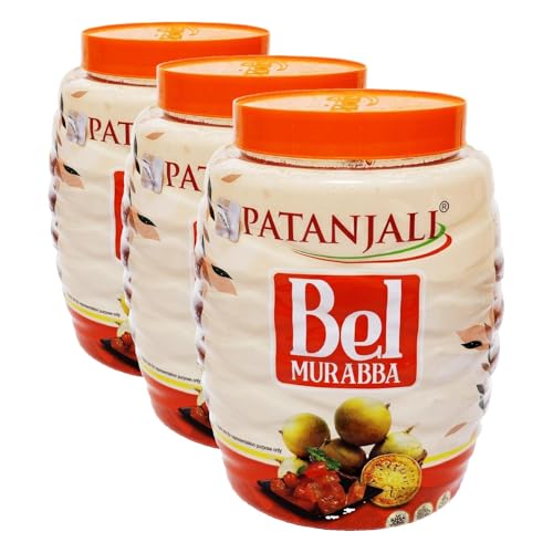 Image of Patanjali Bel Muarbba, Bael Murabba, Immunity booster, 1 Kg (Pack of 3)