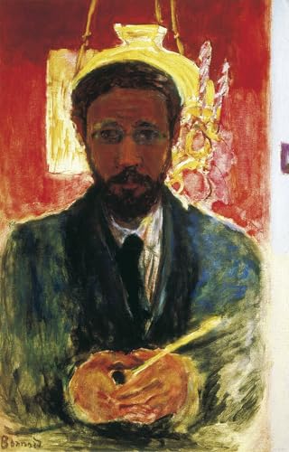 Peinture sur toile de Pierre Bonnard, tableau autoportrait 60x90cm pour décoration raffinée