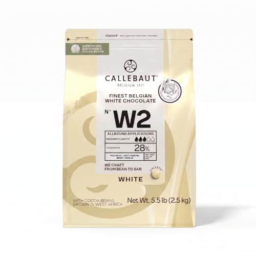 Callebaut Recipe No. W2 Finest Belgian White Chocolate 2.5kg...