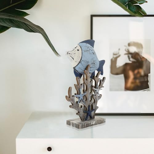 Ornement poisson corail stable pour sublimer votre bureau