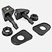 Click&Fit Universal Adjustable Windshield Washer Nozzles Extended Repair Set with rubber hose, connectors, check valves – Wide Cars & Trucks compatibility, Wiper sprayers jet replacement kit