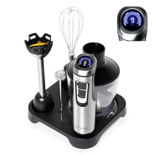 Acasas+ コードレス ハンドブレンダー 【離乳食対応】 1台7役 氷も砕ける 9段階変速 【2026年 新型収納プレート版】