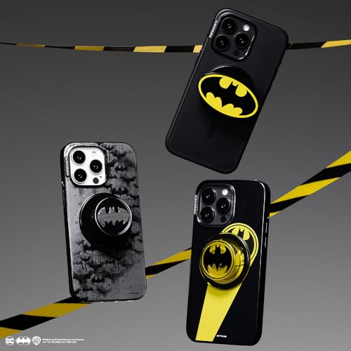 Image of PopSockets Phone Grip for MagSafe, Secure Magnetic Phone Grip & Stand, Hands-Free Kickstand, Wireless Charging Compatible, Batman - Enamel I Am Batman