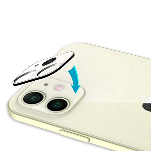 BoxWave Screen Protector Compatible with Apple iPhone 12 - CameraGuard Lens Protector, 9H Tempered Glass Camera Lens Protection