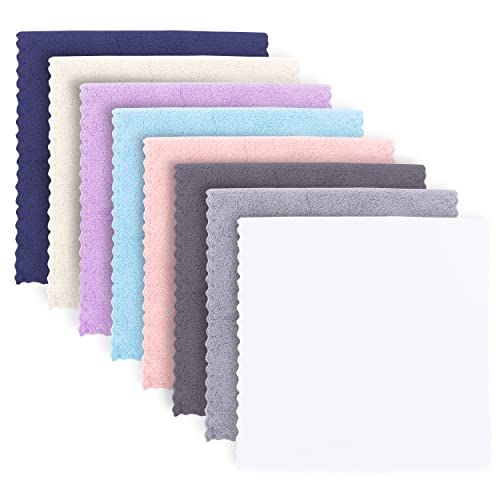 Image of Super Soft Burp Cloths 8 Pack - Thick - Extra Absorbent - Perfect Size Large 20" by 10" - Light and Easy to Carry - Milk Spit Up Rags - Burpy Cloths for Unisex, Boy, Girl, Newborn - Multi - 8 Colors
