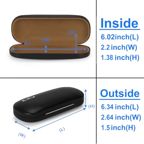 Image of RayLove Unisex Hard Shell Eyeglasses Cases, Protective Case For Glasses