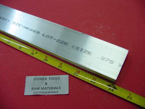 1 Pc of 3/8" X 2" ALUMINUM 6061 FLAT BAR 24" long