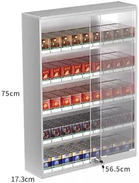 Store Display Rack Wall Mounted Storage Rack Supermarket Convenience Store Automatic Cigarette Rack Space Saving Assembled Display Cabinet,Automatic Cigarette Pusher Display Rack for Conveni image 3