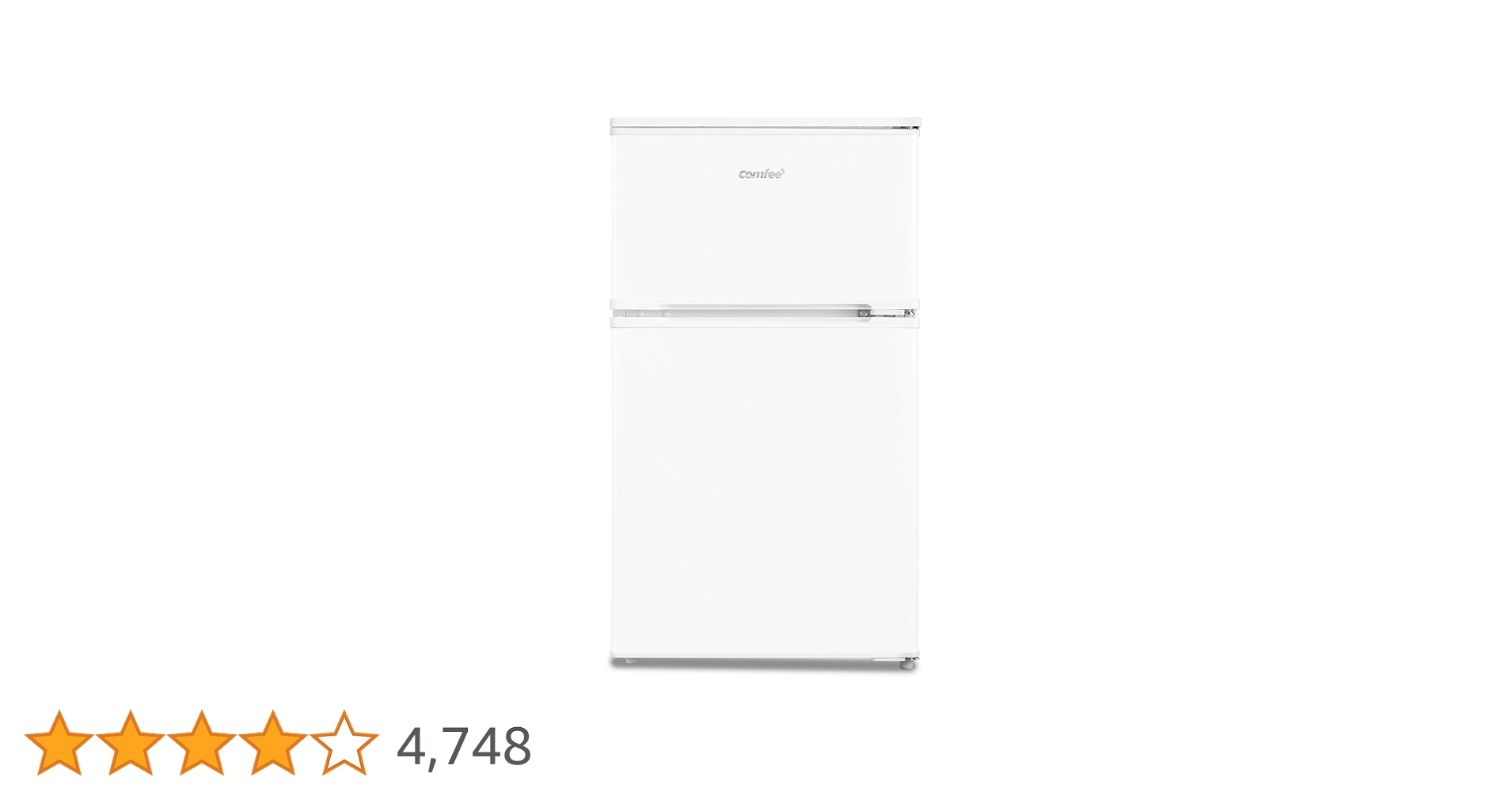 Amazon | COMFEE' 冷蔵庫 90L 幅47.8cm 2ドア 右開き コンパクト 耐熱