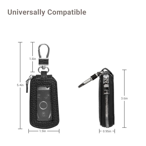 Image of Yuoyar Premium Leather Key Fob Case - Universal Car Key Holder