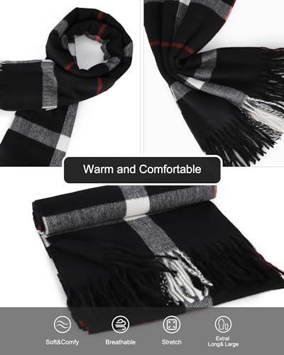 Sumato Scarf for Women Fall Winter Long Blanket Men Scarves Warm Soft3